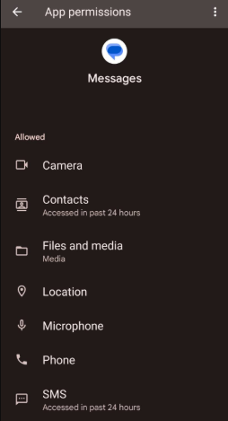 verify app permissions on android