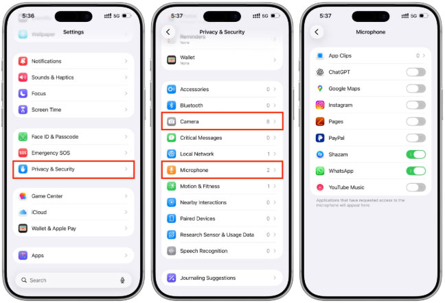 microphone permission