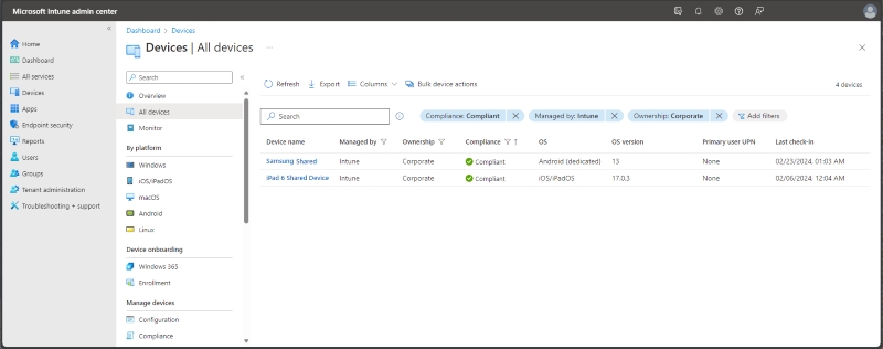 remove stale devices for IT admins