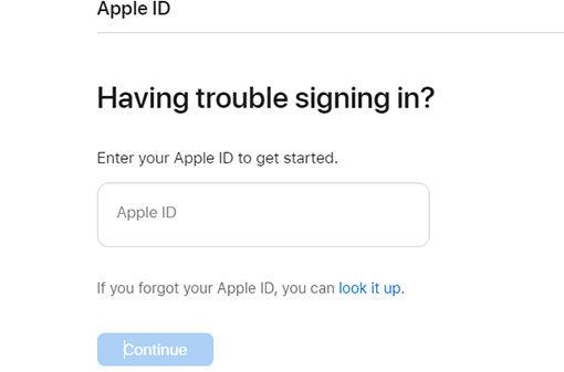 look up apple id