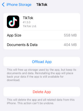 examine iphone storage