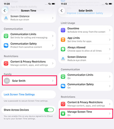 parent manage screen time