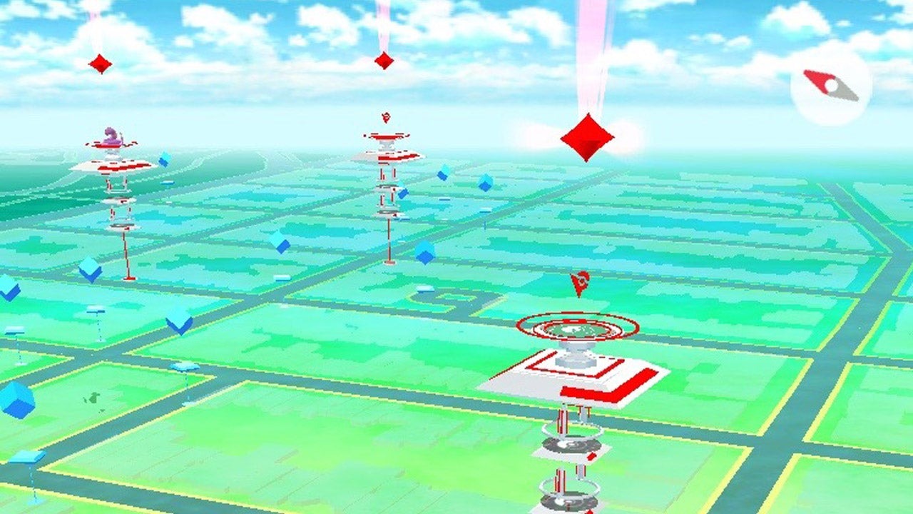 pokestop and gym in pokemon go