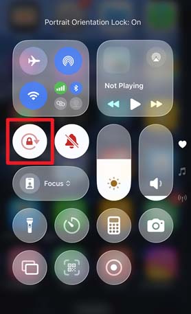turn off portrait orientation lock