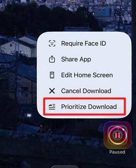 prioritize download