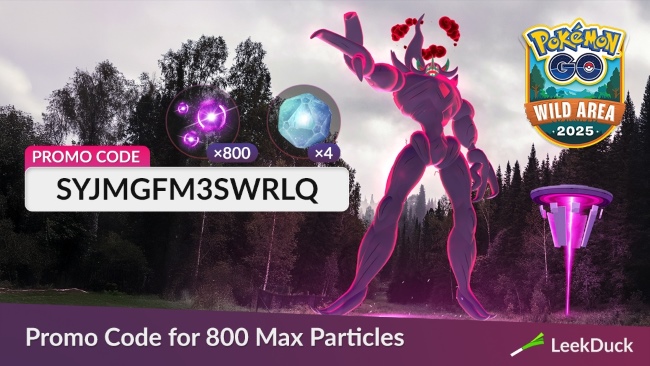 promo code pokemon go max particles