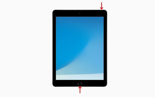 put ipad in recovery mode with home button