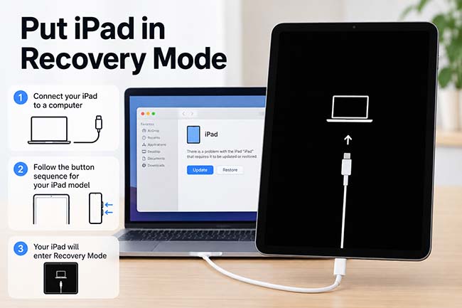 put ipad in recovery mode