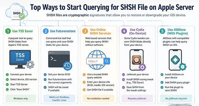 querying for shsh file on apple server