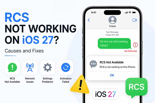rcs not working on ios 27