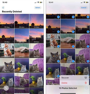 recover recently deleted photos