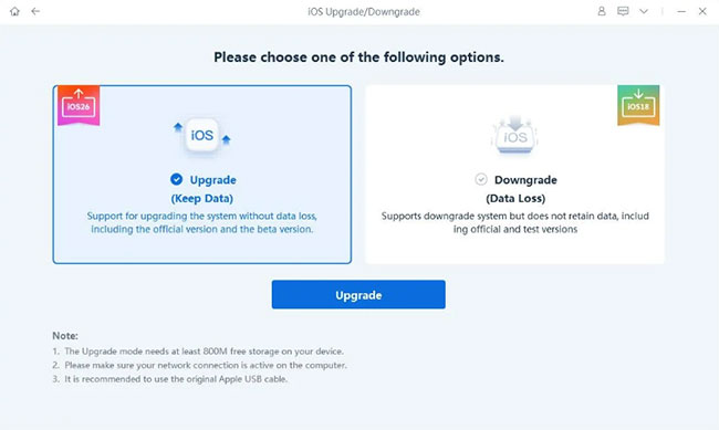 imobie anyfix ios downgrade tool