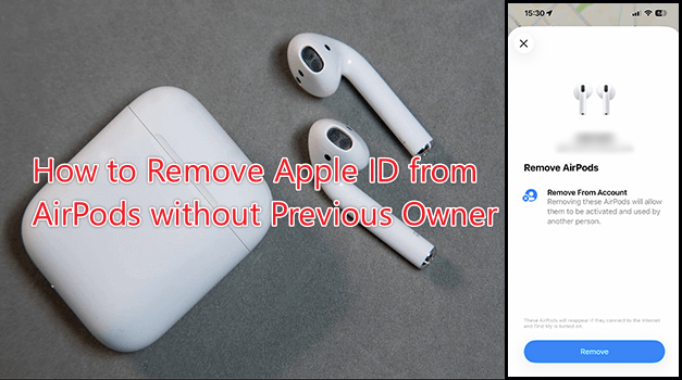 remove apple id from airpods without previous owner