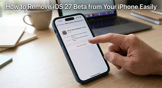 how to remove ios 27 beta from iphone