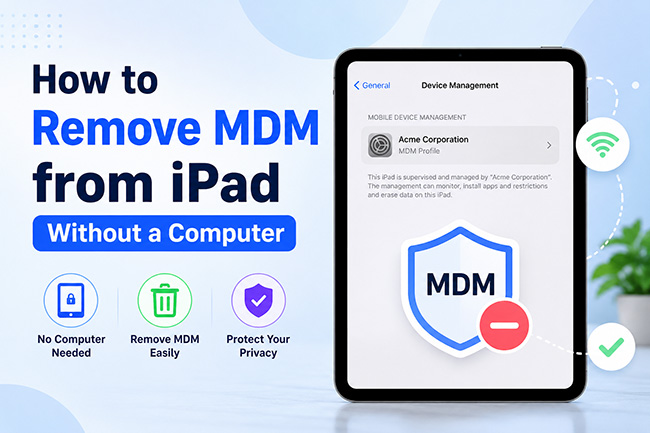 remove mdm from ipad without computer