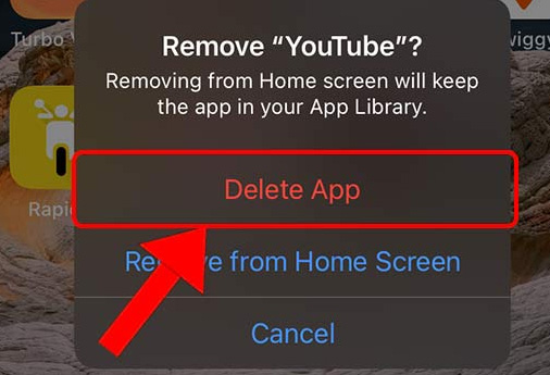 reinstall youtube app