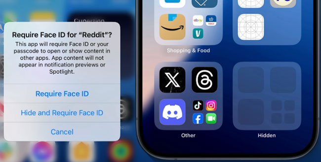 enable require face id