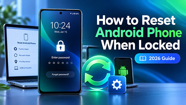 reset android phone when locked