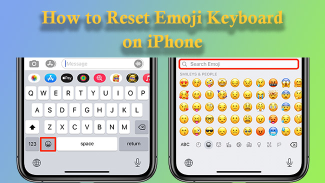 reset emoji keyboard on iphone