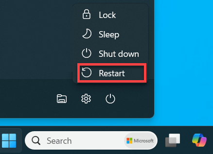 restart windows