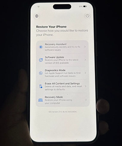 restore your iphone ios 27