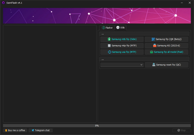 samflash tool features