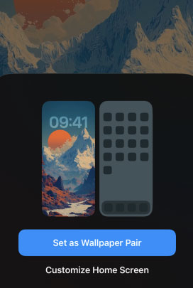 set as wallpaper pair