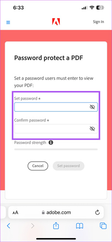 password protect pdf adobe acrobat