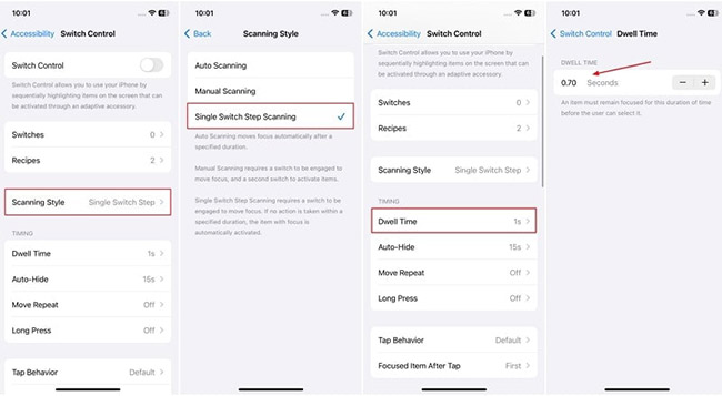 single switch stop scanning