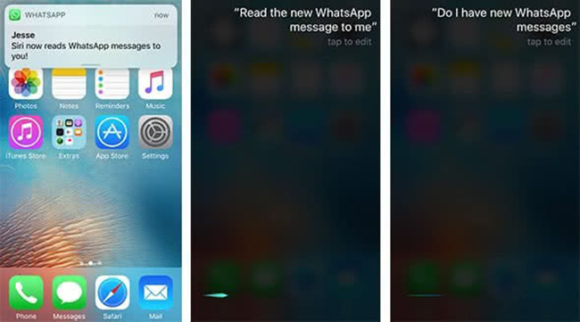 siri read whatsapp messages