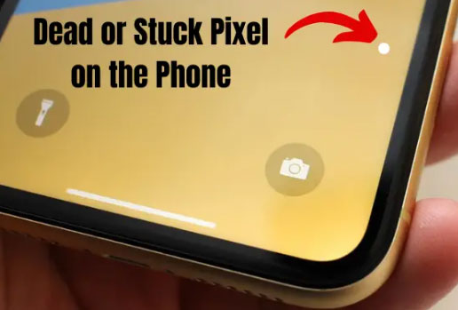 stuck pixel on iphone