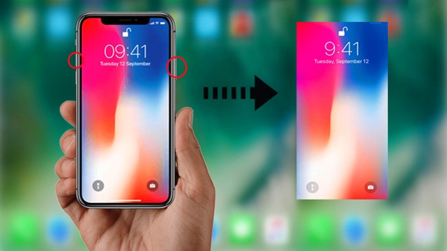 Take a screenshot on iPhone to have a test