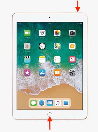 take screenshot on ipad with home button