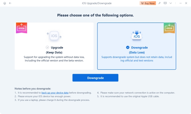 tenorshare reiboot ios downgrade tool