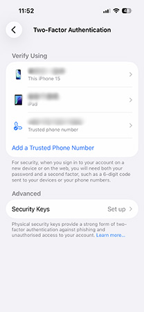 trusted devices in two factor authentication