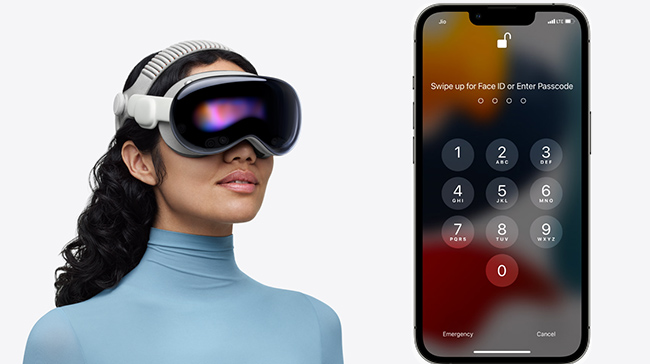 unlock iphone with apple vision pro