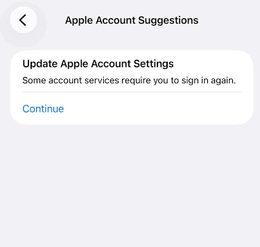 update apple account settings