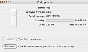update ipod on mac