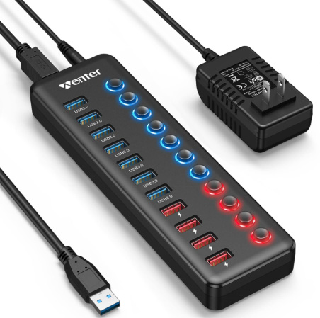 use a powered usb hub