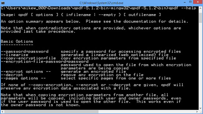 use qpdf to unlock pdf