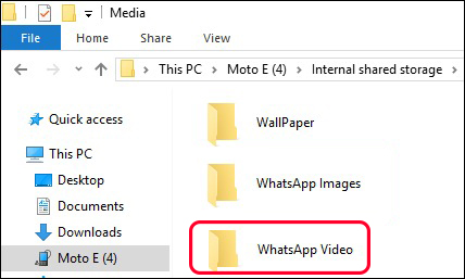 find whatsapp video