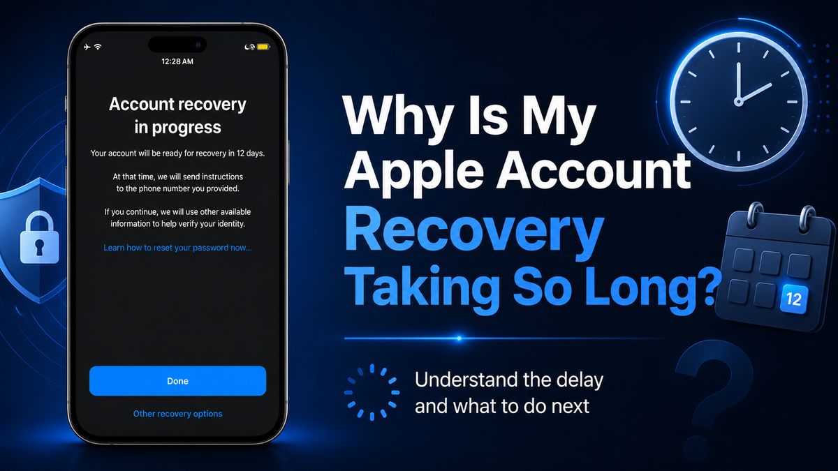 why is apple account recovery take so long