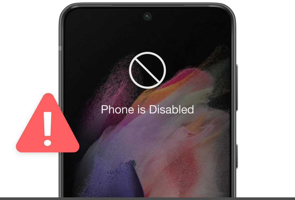 android phone is disabled