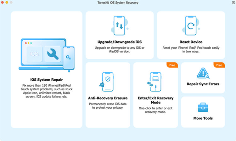 choose ios system repair mode